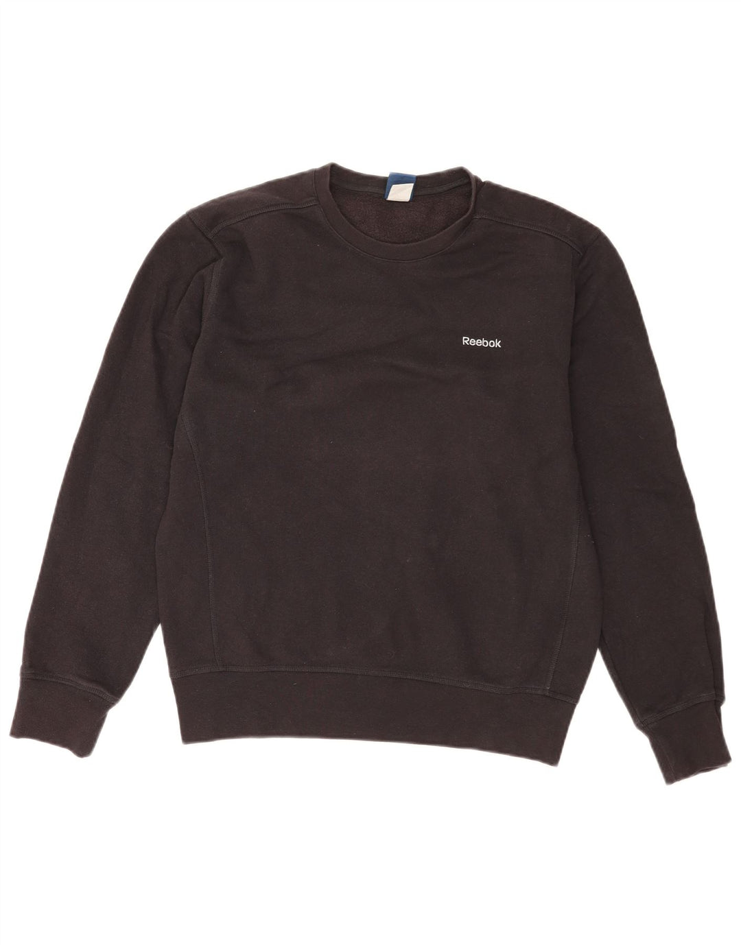 REEBOK Herren-Sweatshirt-Pullover, mittelschwarz, Baumwolle