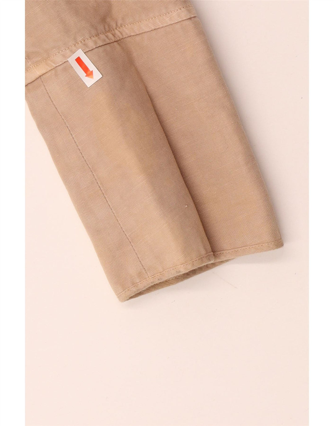 PINKO Damen-Blazerjacke mit 2 Knöpfen, Größe S, Beige, Baumwolle