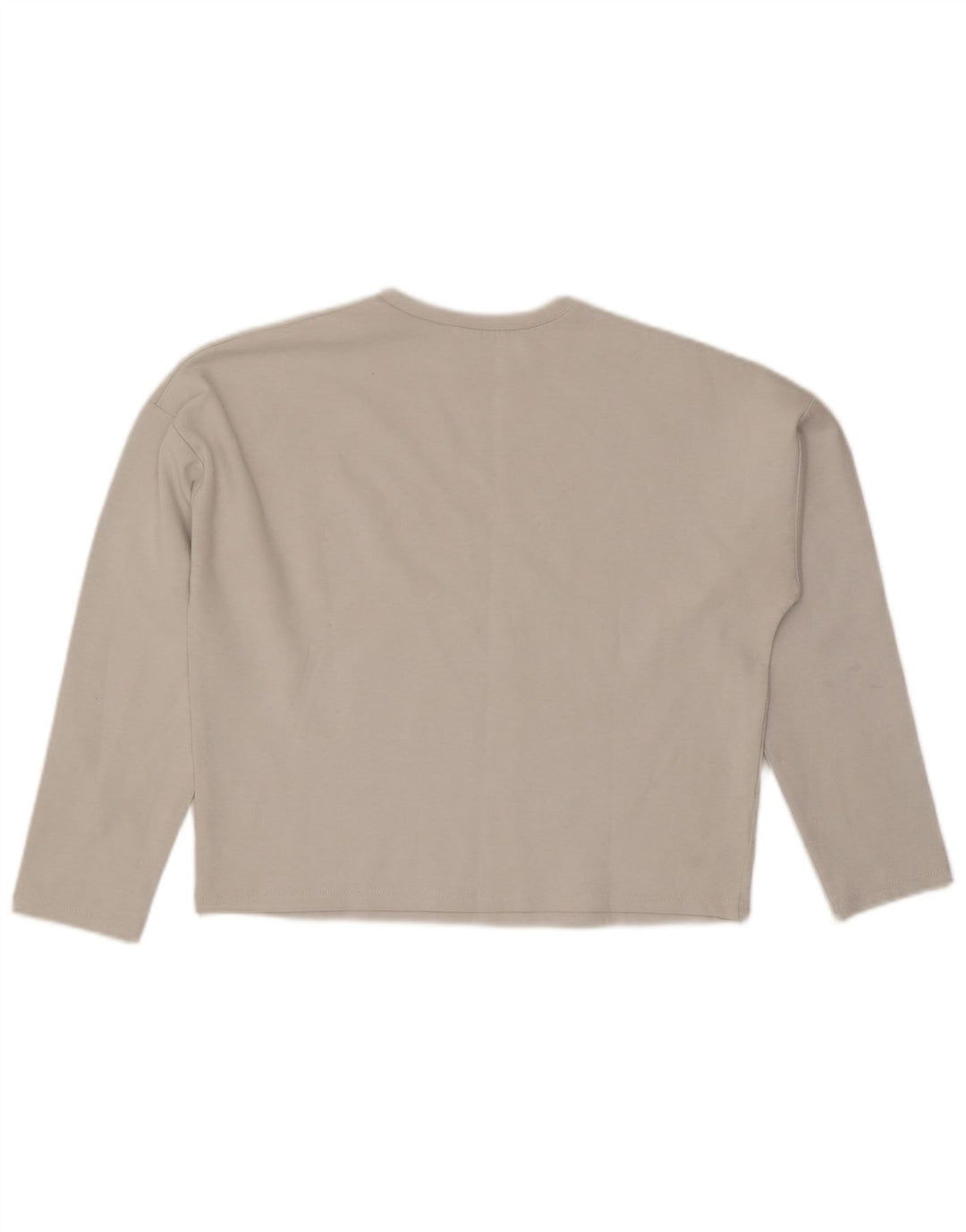 Zara Damen Übergroßes Top Langarm UK 10 Small Grau