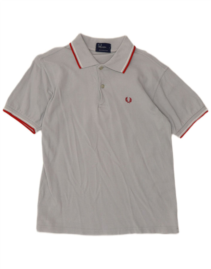 Fred Perry Herren-Poloshirt, kleine graue Baumwolle