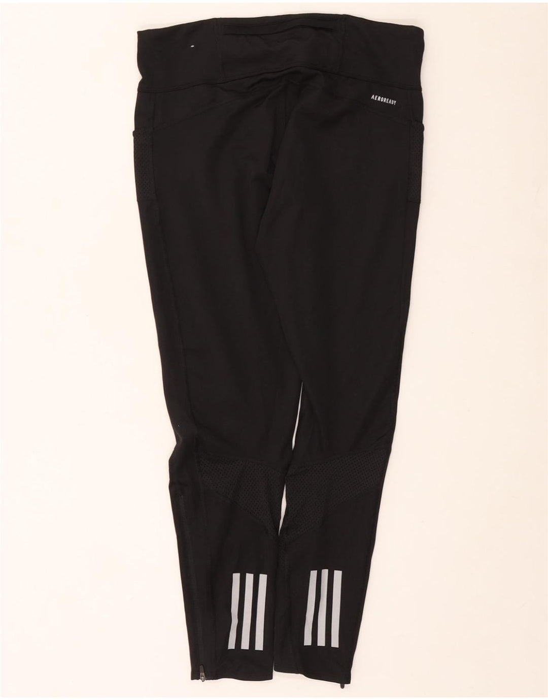 ADIDAS Damen Aeroready Leggings UK 16/18 Large Schwarz Polyester