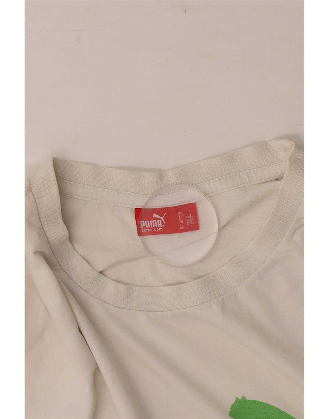 Puma Herren T-Shirt mit Grafik, Größe L, Weiß