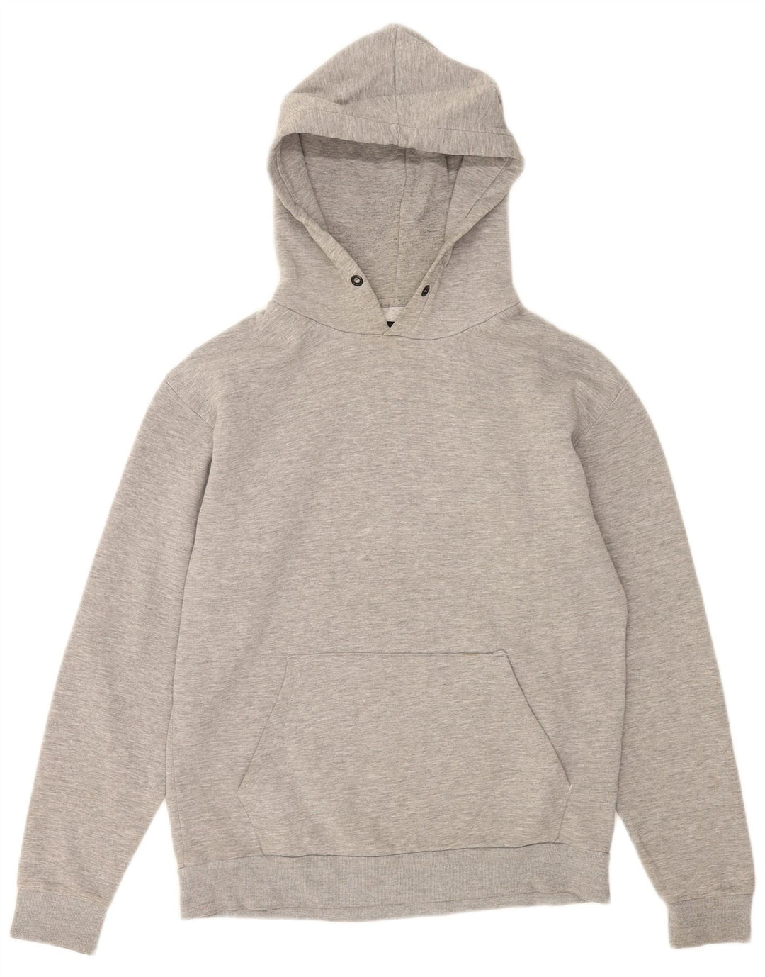 Zara Herren-Kapuzenpullover aus mittelgrau gesprenkelter Baumwolle