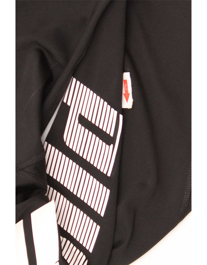 Puma Womens Graphic Leggings UK 10 Small Schwarz Polyester