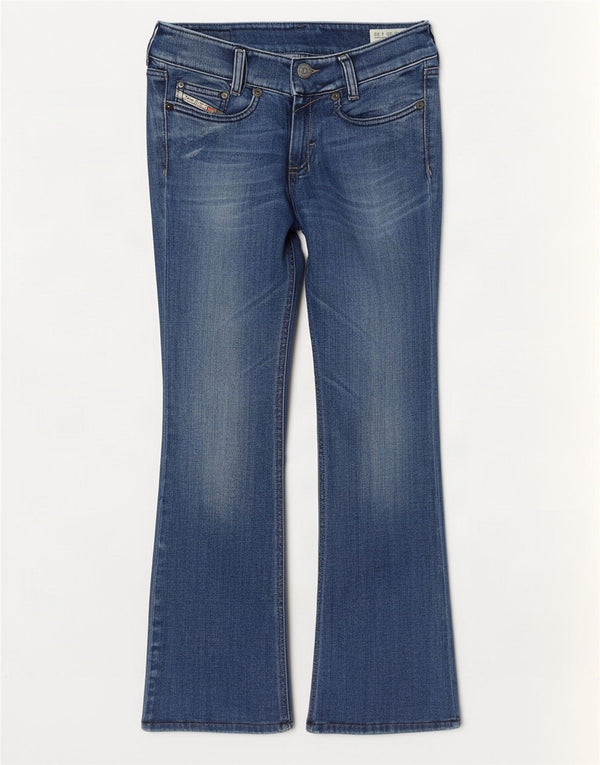 Diesel Damen Schlagjeans W26 L30 Blaue Baumwolle
