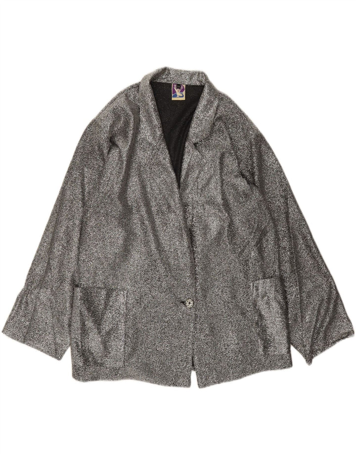 Yessica Damen-Blazerjacke mit 1 Knopf, EU 44, XL, Grau, Polyester