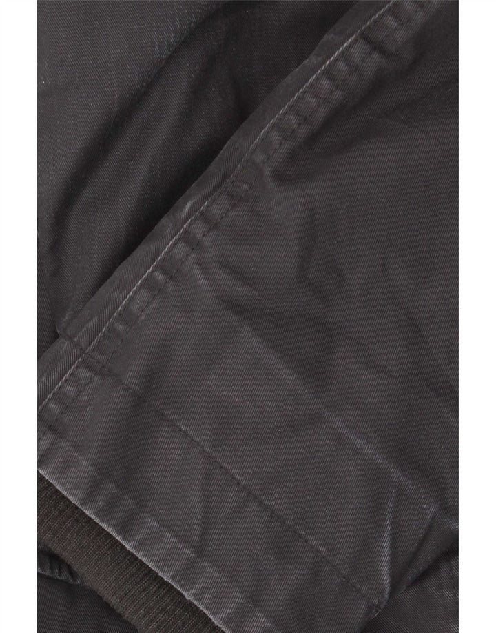 Woolrich Herren-Parka mit Kapuze, UK 40, große marineblaue Baumwolle