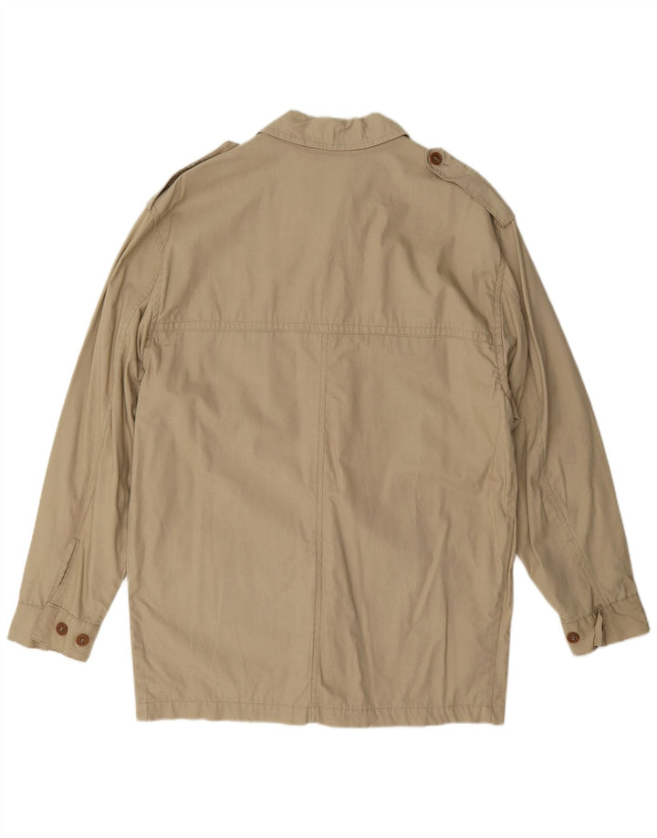 Casucci Herren Militärjacke IT 46 Small Beige Baumwolle