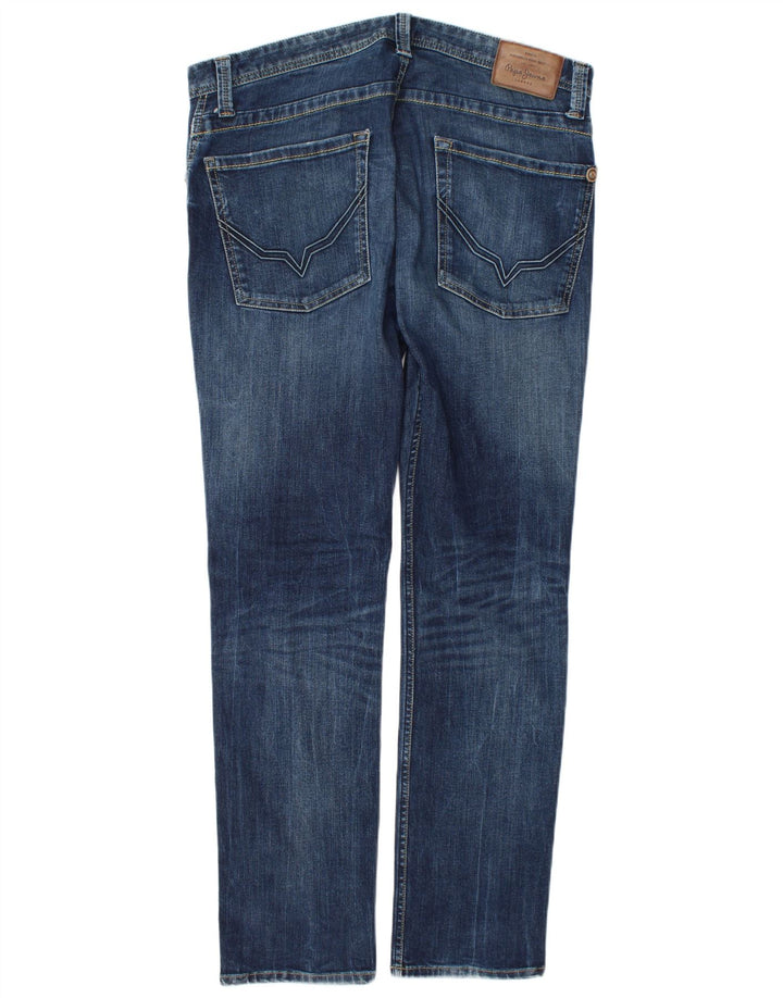 PEPE Jeans Herren Slim Jeans W34 L34 Blaue Baumwolle