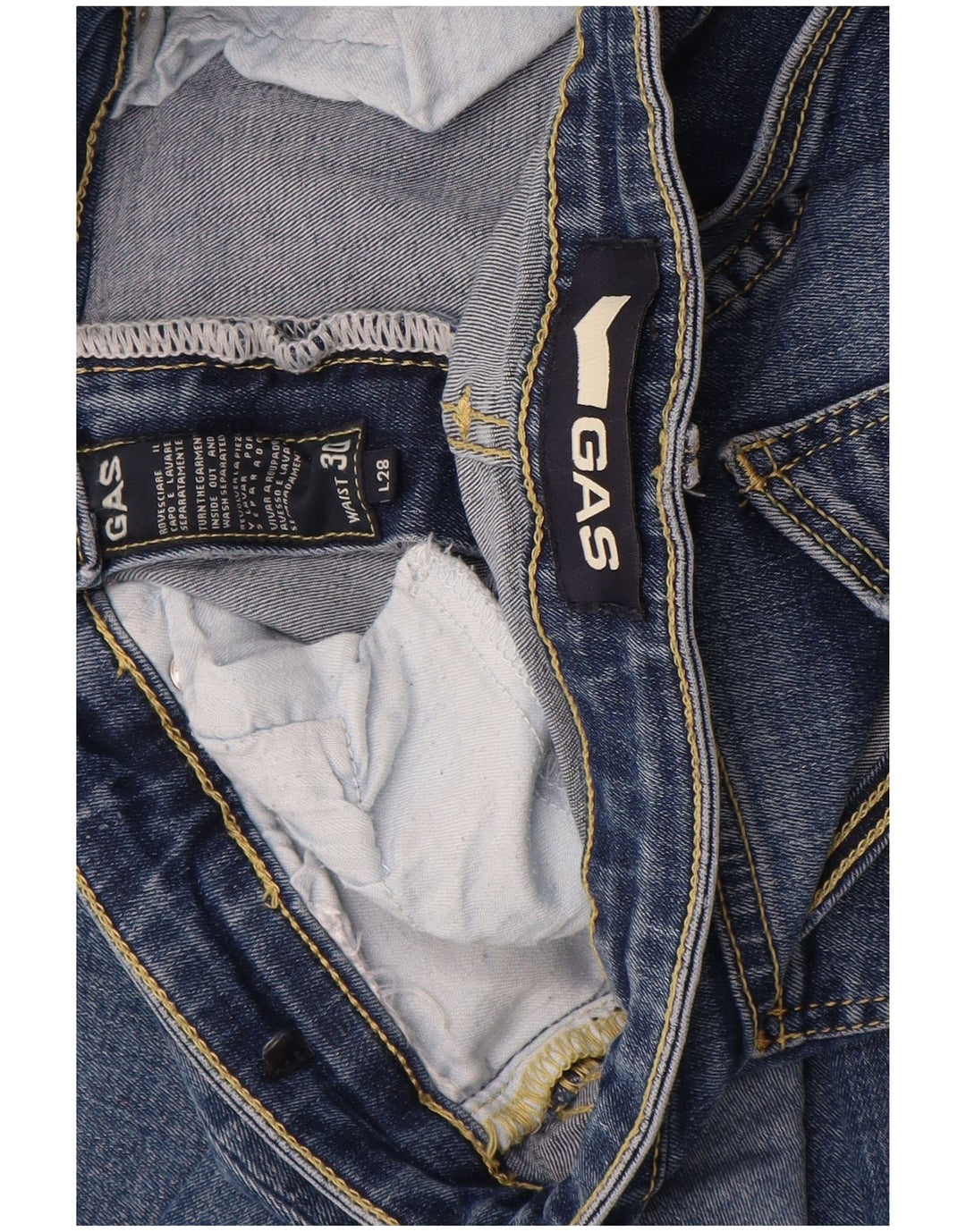 Gas Damen Skinny Jeans W30 L28 Blau