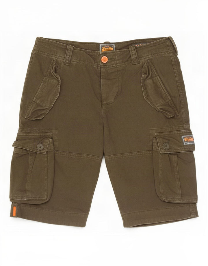 Superdry Herren Cargo-Shorts, Größe S, Größe 31, Khaki, Baumwolle