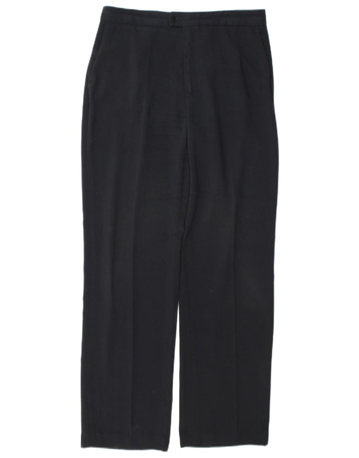 Gerade Anzughose für Damen von Zara, EU 40, Mittel W30 L31, Marineblau, Polyester