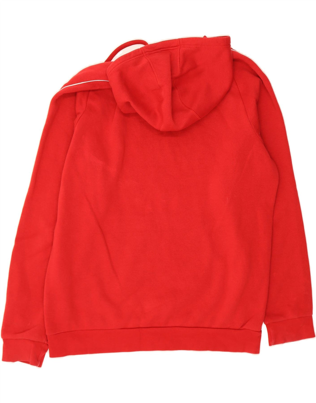 ADIDAS Mens Hoodie Jumper XL Red Cotton Vintage Adidas and Second-Hand Adidas from Messina Hembry 