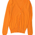 Zara Damen-Cardigan-Pullover UK 10 Small Orange Baumwolle