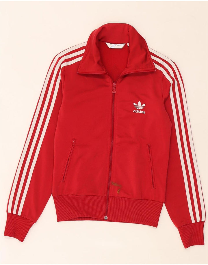 Adidas Damen Grafik-Trainingsanzug-Oberjacke, EU 36, kleines rotes Polyester