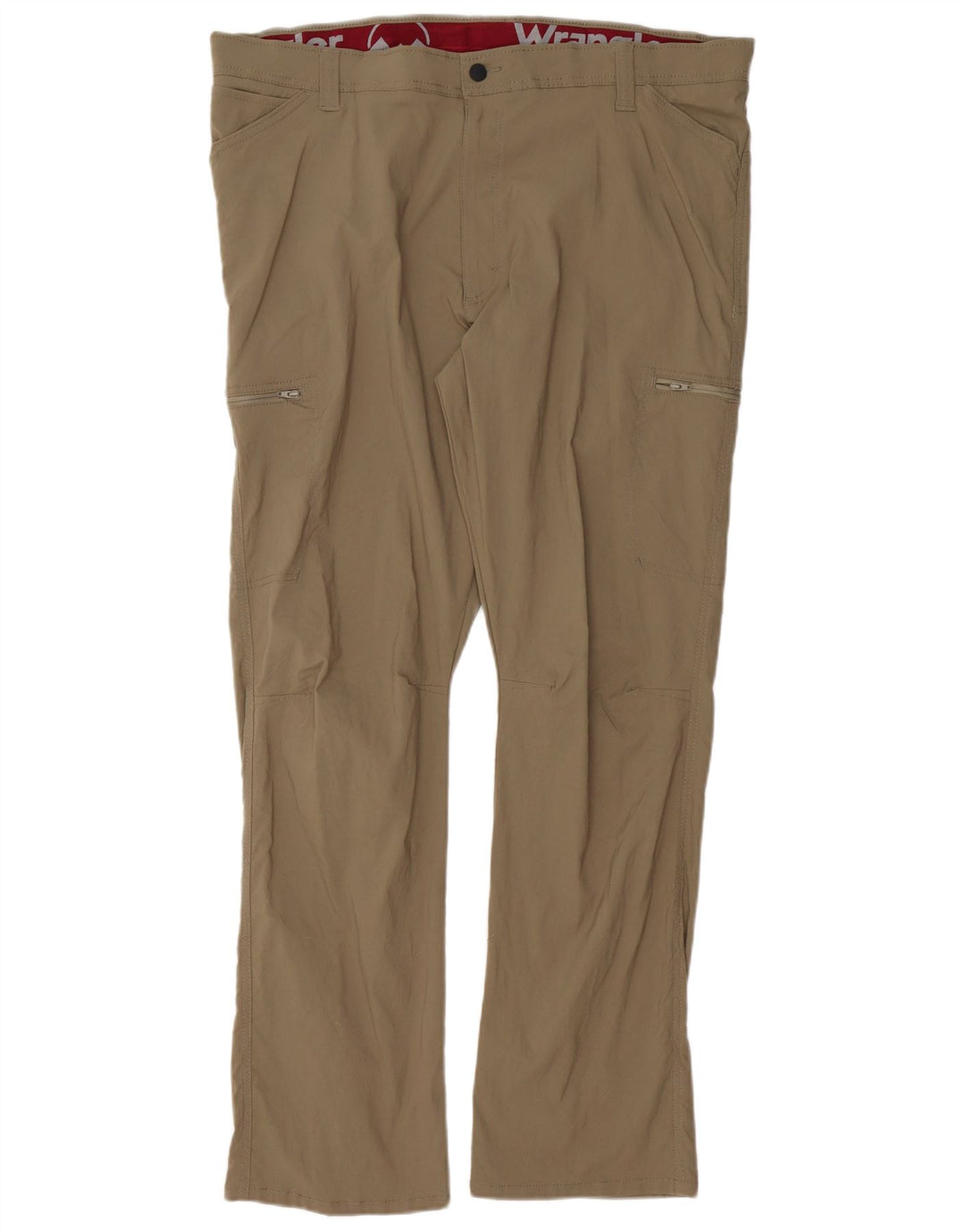 WRANGLER Herren gerade Cargohose W40 L32 Khaki Nylon
