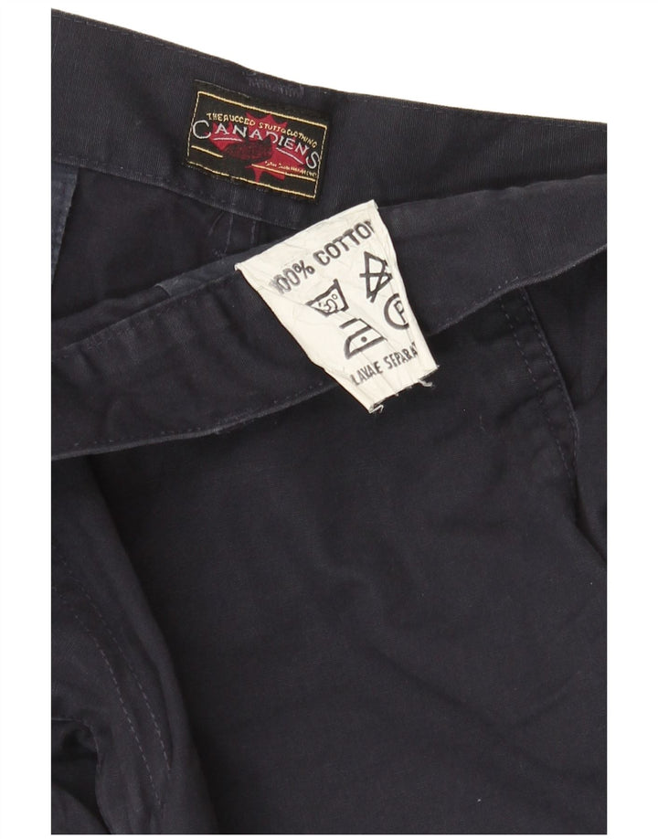 Kanadische Herren-Cargo-Shorts W36, große marineblaue Baumwolle