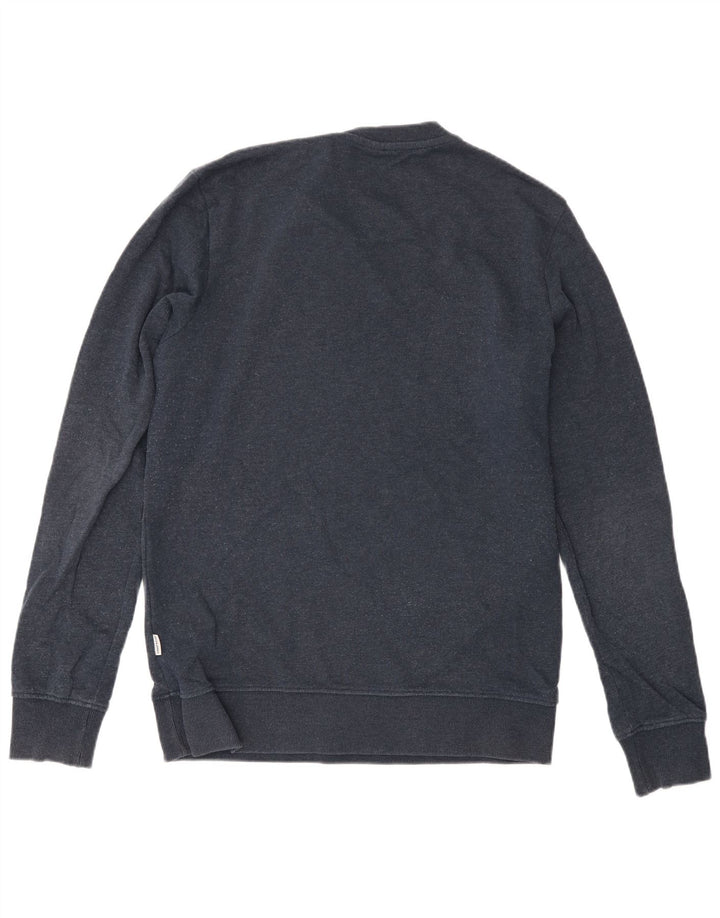 Jack & Jones Herren-Sweatshirt mit Grafik, Größe S, marineblau, Baumwolle