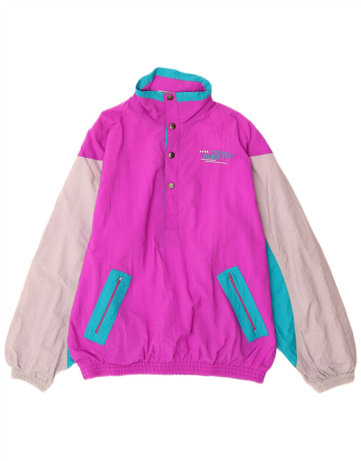 Dubin Herren-Pullover-Trainingsanzug, Oberteil, Jacke, groß, lila, Colourblock-Polyamid