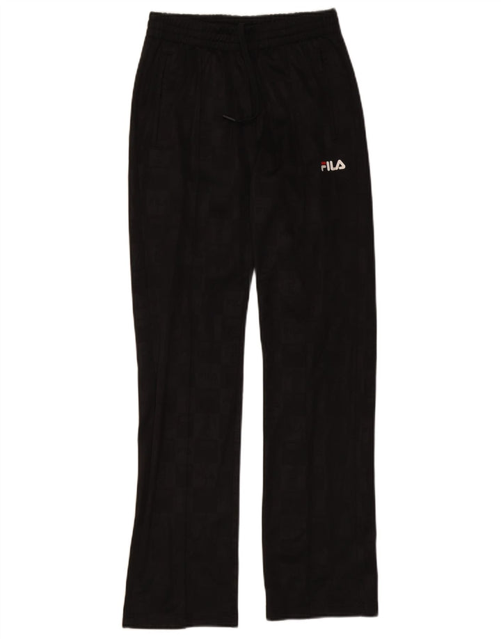 Fila Herren-Trainingshose mit Grafik, XS, schwarzes Polyester
