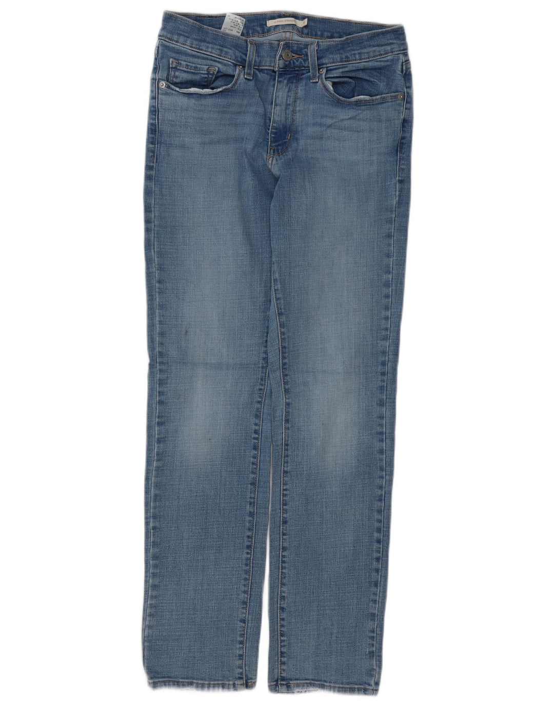 LEVI'S Damen Classic Straight Jeans US 4 Small W27 L30 Blaue Baumwolle