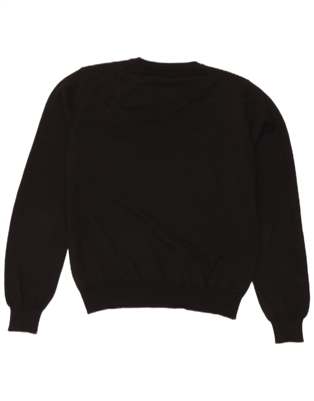 Calvin Klein Herren-Pullover mit V-Ausschnitt, groß, schwarze Schurwolle
