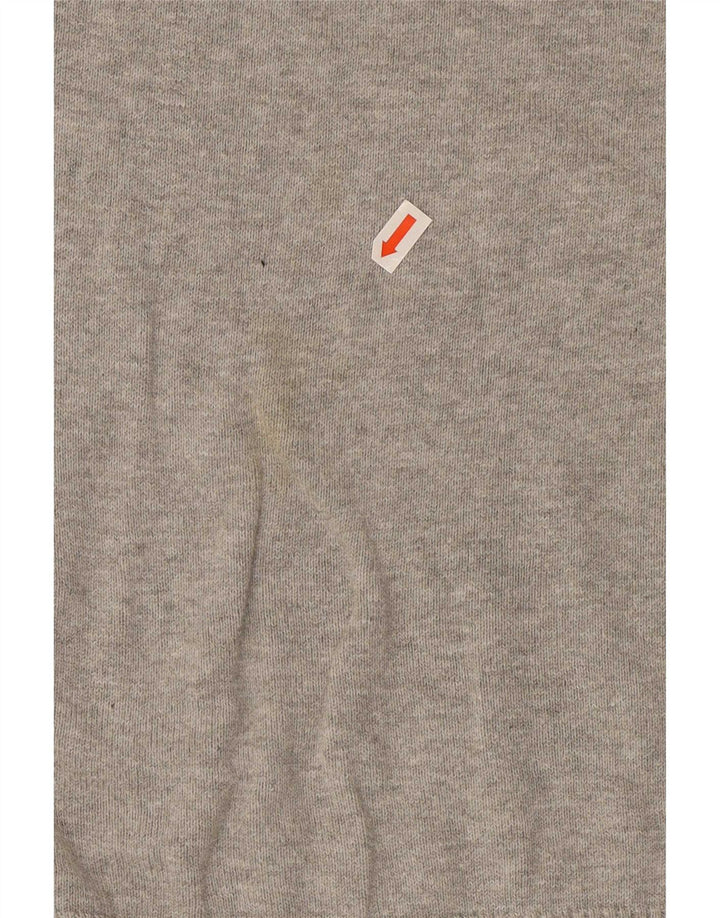 Penguin Herren-Pullover mit Rundhalsausschnitt, groß, aus grauer Baumwolle