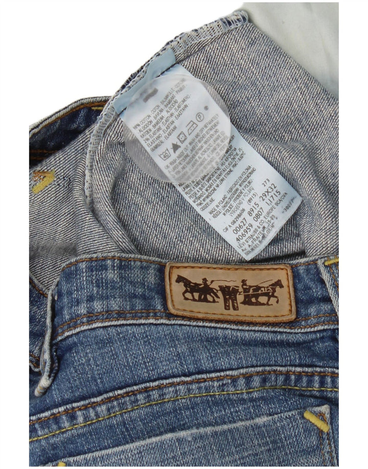 Levi's Damen Straight Jeans W29 L32 Blaue Baumwolle