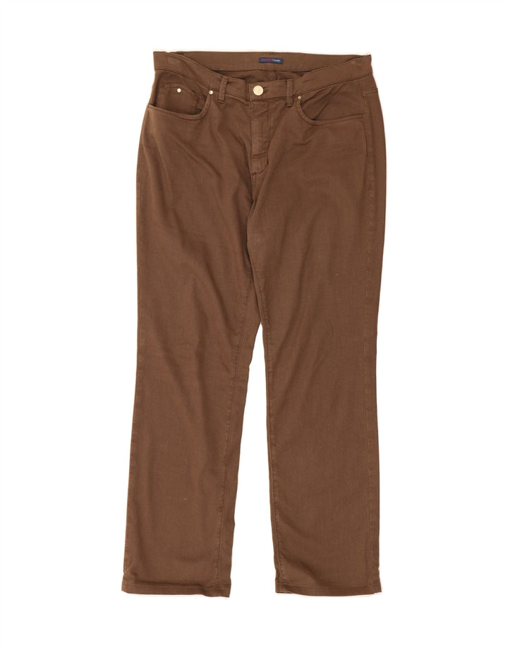 TRUSSARDI Womens Straight Jeans W32 L30 Brown Cotton Vintage Trussardi and Second-Hand Trussardi from Messina Hembry 