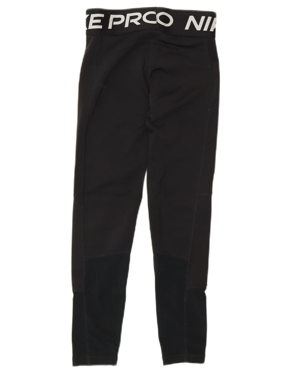 Nike Dri Fit Grafik-Leggings für Mädchen, 8–9 Jahre, Größe S, Schwarz, Polyester