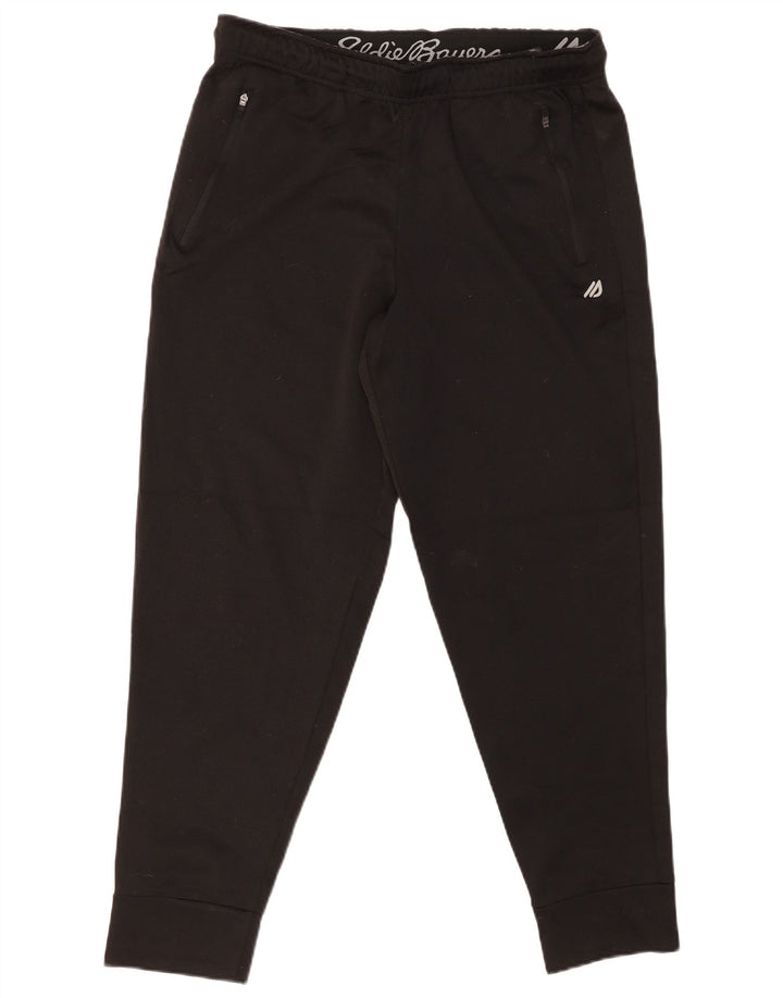 EDDIE BAUER Herren-Trainingshose, Jogginghose, Mittelschwarz, Polyester