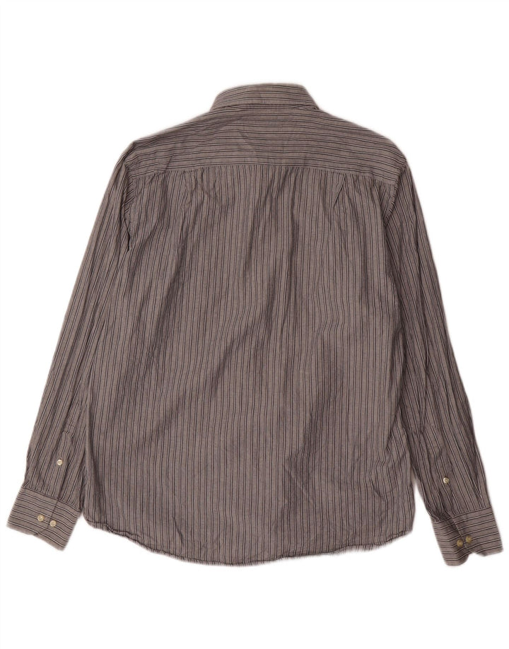 ASCOT SPORTS Herren-Hemd, groß, grau gestreift, Baumwolle