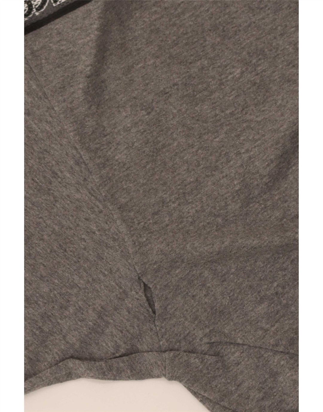 Asics Herren Grafik-T-Shirt-Oberteil aus mittelgrau gefleckter Baumwolle