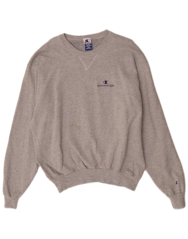 Champion Herren Sweatshirt Pullover 2XL Grau Baumwolle