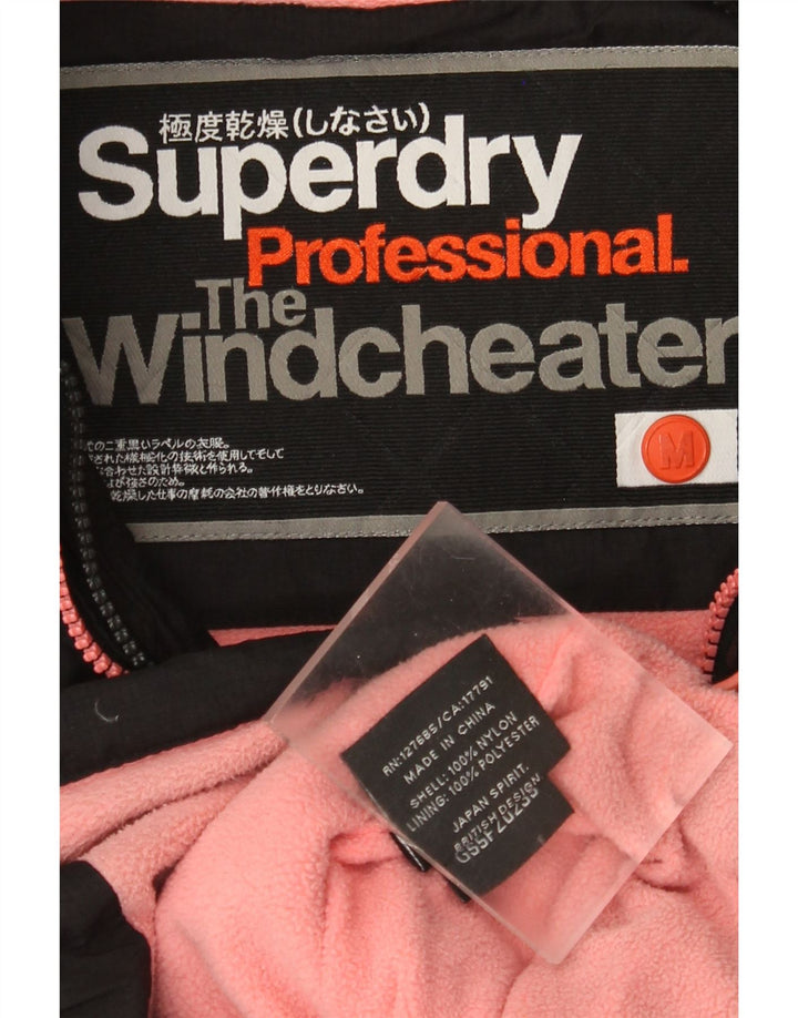 Superdry Damen The Windcheater Windjacke UK 14 Medium Schwarz