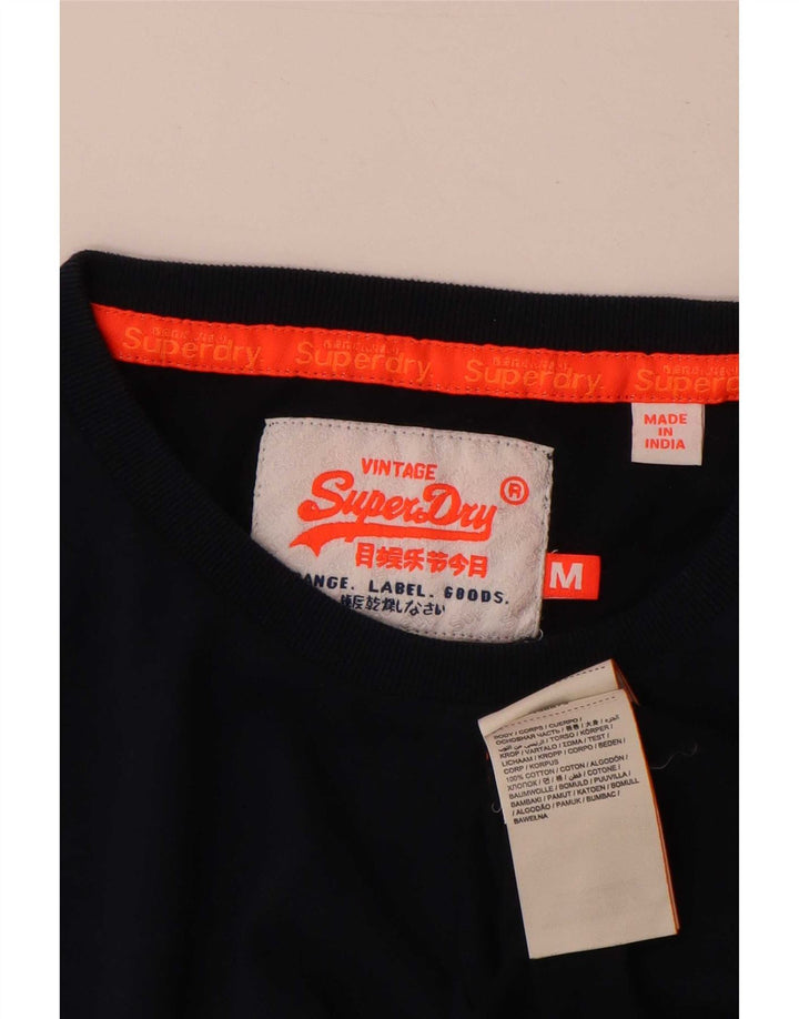 Superdry Herren T-Shirt-Oberteil aus Baumwolle in mittlerem Marineblau