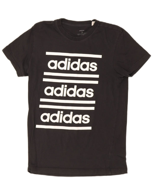 Adidas Herren Grafik T-Shirt Top Small Schwarz Baumwolle