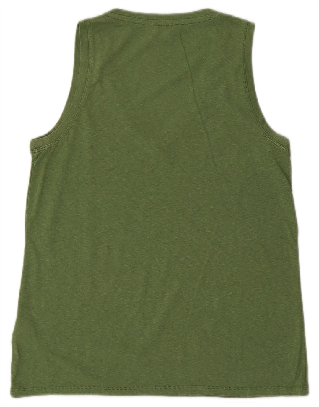 J. CREW Damen Weste Top UK 10 Small Grüne Baumwolle