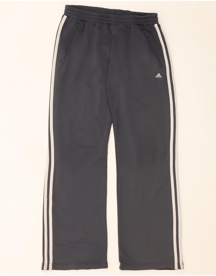 Adidas Damen Trainingshose UK 16 Large Grau Polyester