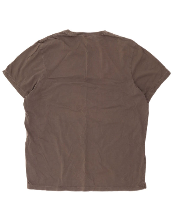 J. Crew Herren Broken In T-Shirt Top XL Grau Baumwolle
