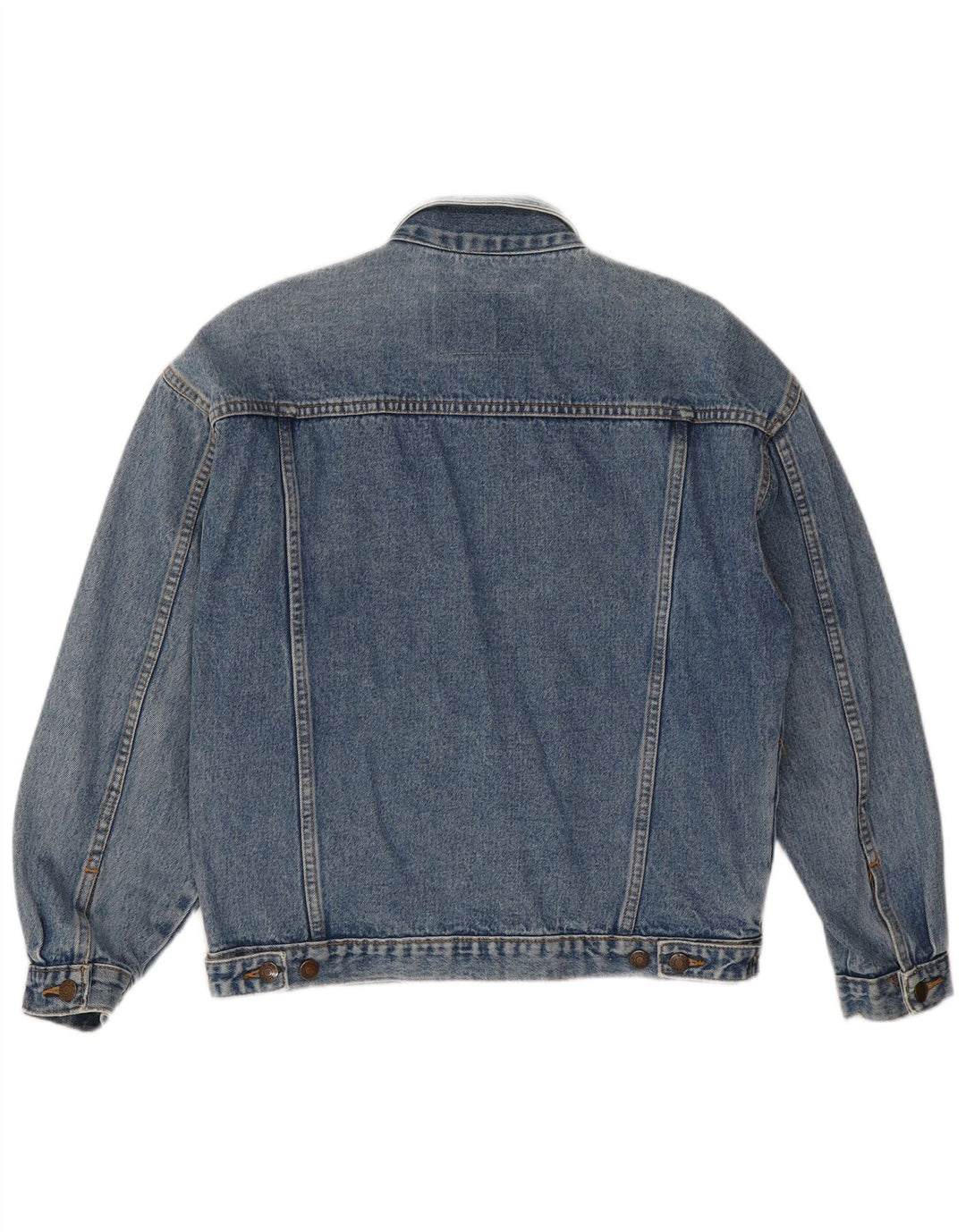 Vintage Herren Jeansjacke UK 38 Mittelblaue Baumwolle