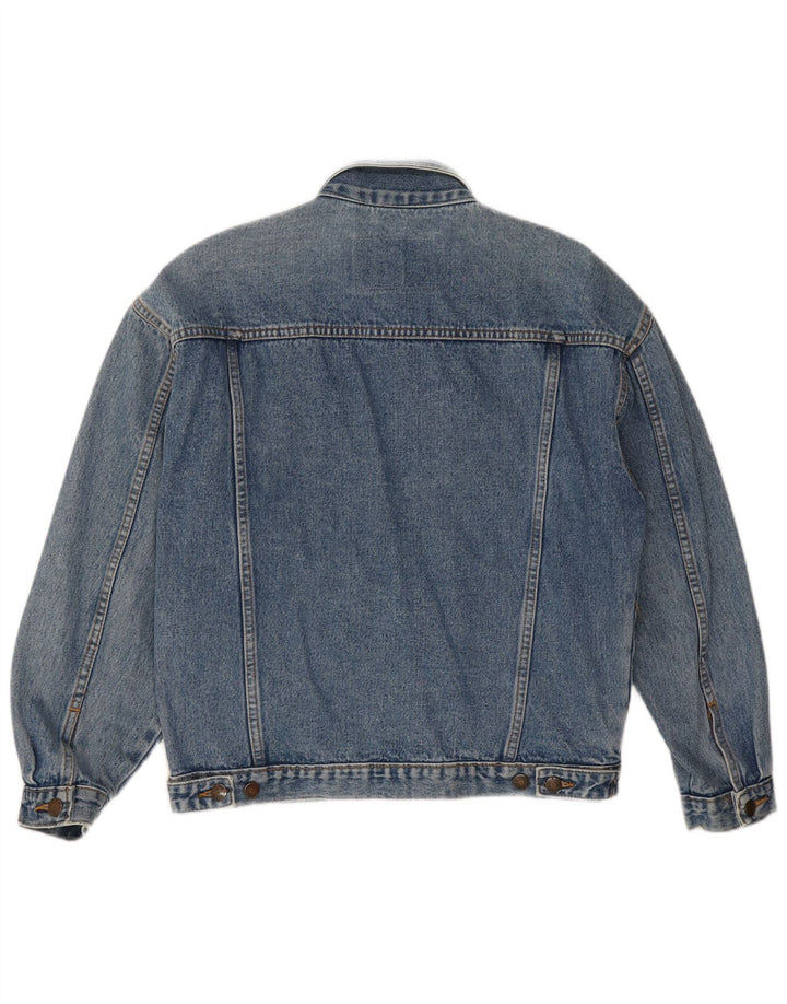 Vintage Herren Jeansjacke UK 38 Mittelblaue Baumwolle