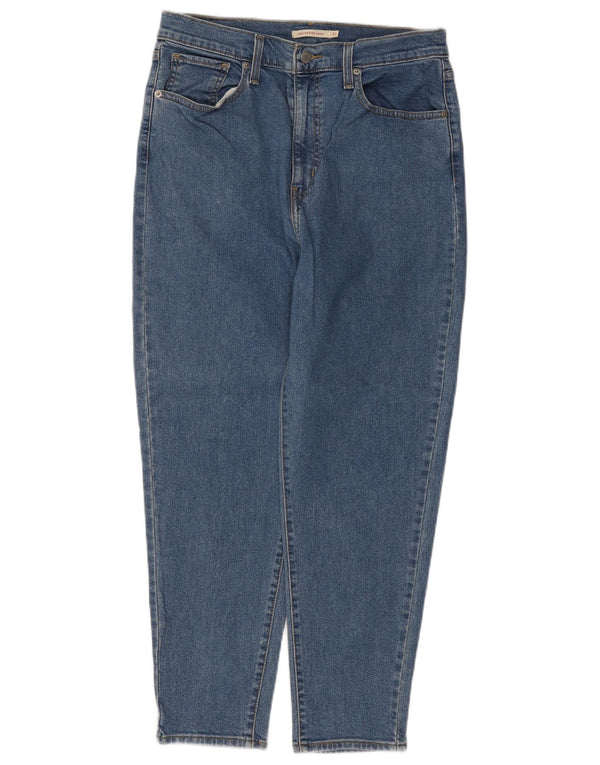 Levi's Damen High Waist Tapered Jeans W31 L27 Blaue Baumwolle