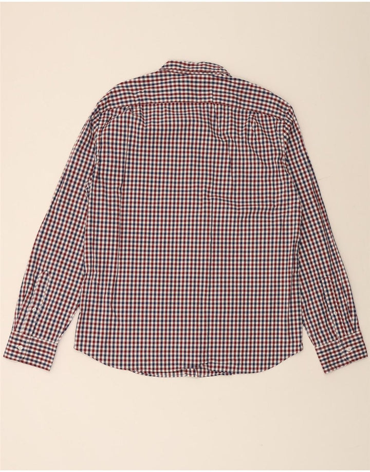J. CREW Herren-Slim-Hemd XL aus mehrfarbiger Gingham-Baumwolle