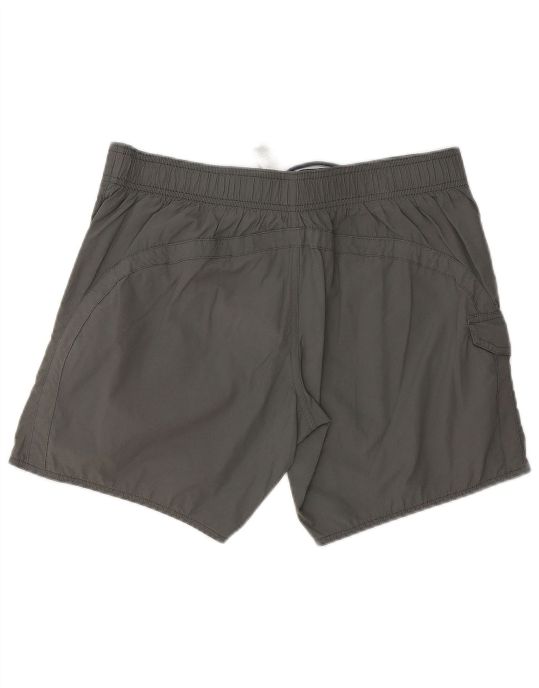 Emporio Armani Herren-Badeshorts mit Grafik, groß, aus grauem Polyester