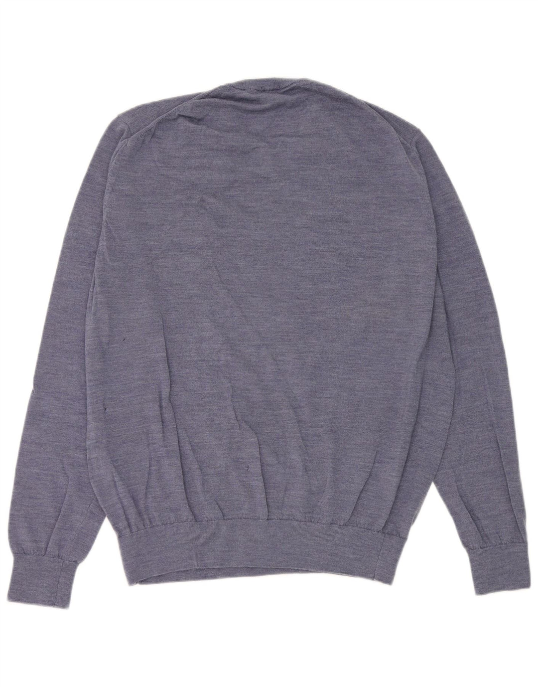 Celio Herren-Pullover mit V-Ausschnitt, XL, blau meliert, Merinowolle