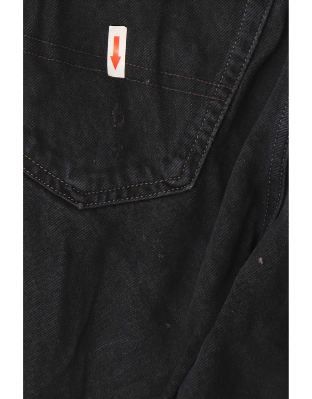 Tommy Hilfiger Herren Regular Tapered Jeans W32 L30 Schwarz Baumwolle