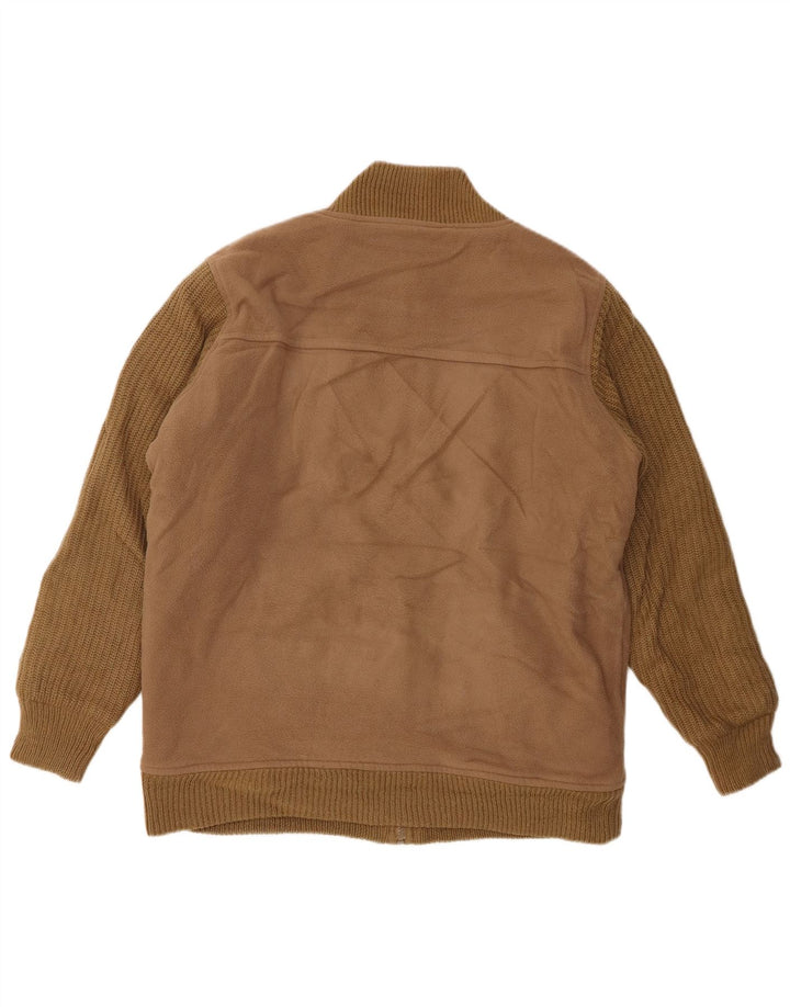 James Pringle Herren Loose Fit Bomberjacke UK 36 Small Braun Polyester