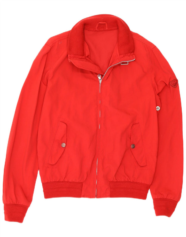 Gas Damen Bomberjacke UK 14 Mittelrotes Polyamid