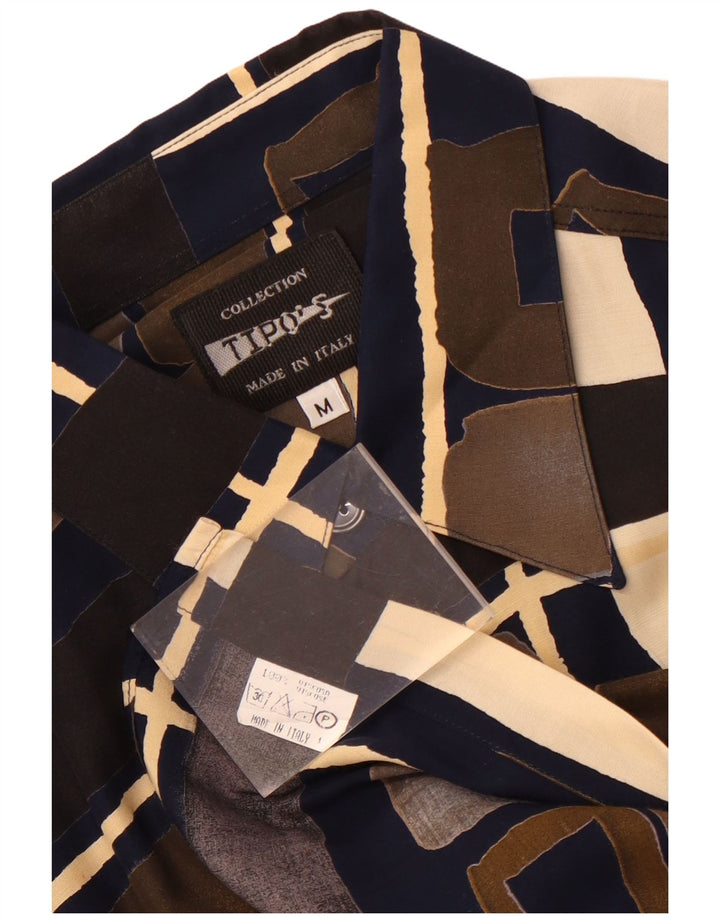 Tipo' S Herren-Kurzarmhemd, mittlere, mehrfarbige, geometrische Viskose